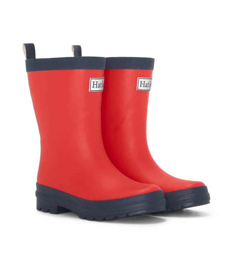Hatley Unisex Kids Rain Boots, Red, 1 Big Kid - Image 2